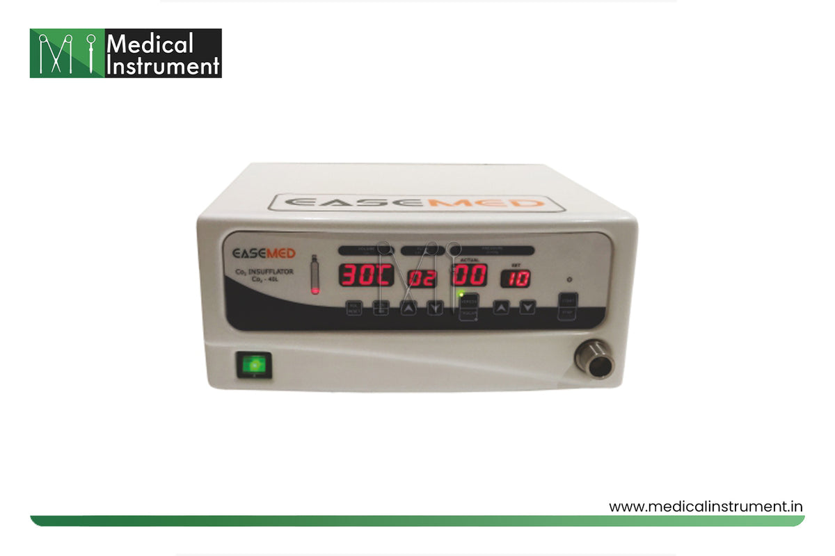EASEMED | Laparoscopic Advance CO2 Insufflator-40L | Inbuilt Regulator & Air Mode With Standard Accessories | 1 Year Warranty