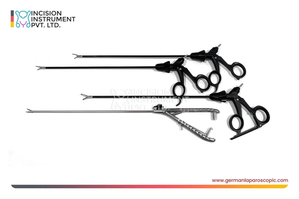 4pcs Karl Storz Type German Laparoscopic Endo Trainer Instrument Set 5mm x 330mm