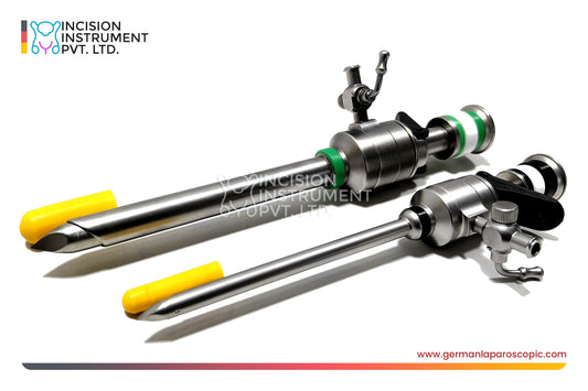 German Laparoscopic Storz-Type Trocar Cannula 5mm & 10mm × 110mm