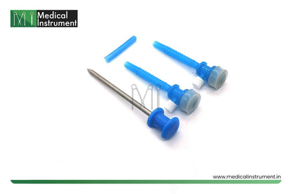 Disposable 5mm Plastic Apple Trocar with Cannula for Laparoscopic Surgery