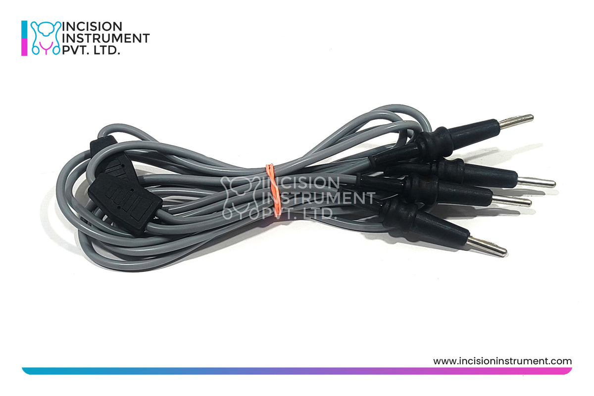 Laparoscopic Patient Plate Male to Male Electrosurgical Cable | Mumbai India