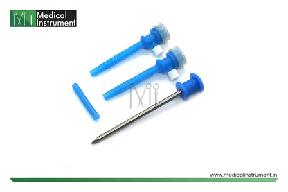 Disposable 5mm Plastic Apple Trocar with Cannula for Laparoscopic Surgery