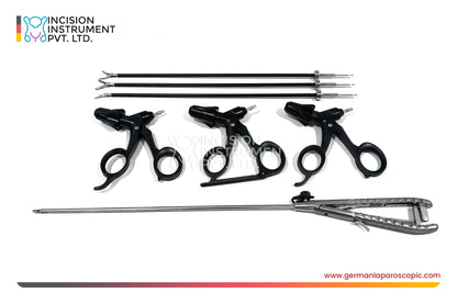 4pcs Karl Storz Type German Laparoscopic Endo Trainer Instrument Set 5mm x 330mm