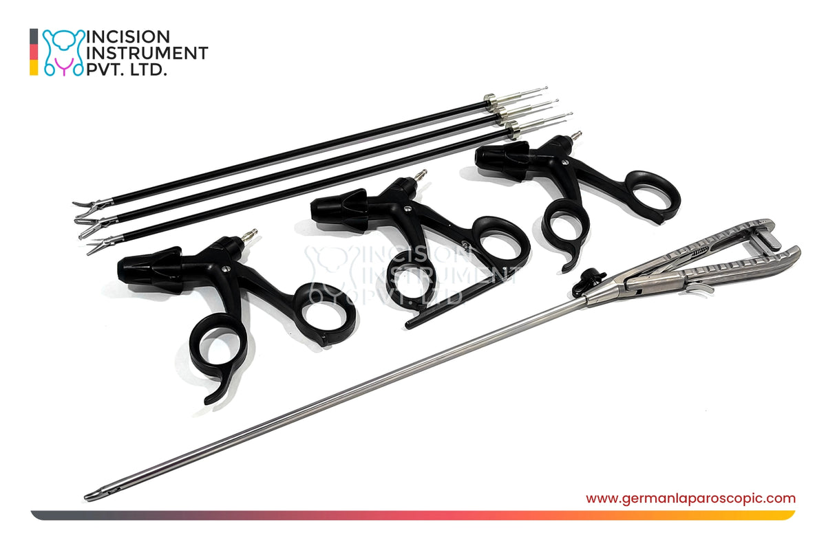 4pcs Karl Storz Type German Laparoscopic Endo Trainer Instrument Set 5mm x 330mm