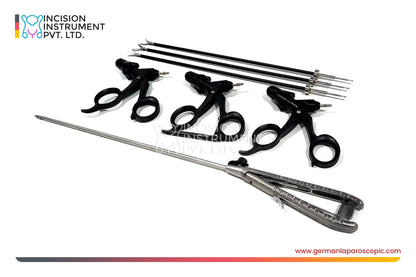 4pcs Karl Storz Type German Laparoscopic Endo Trainer Instrument Set 5mm x 330mm