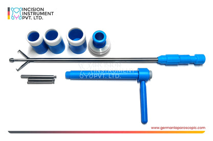 German Laparoscopic Mangeshkar-Type Uterine Manipulator 10mm × 330mm