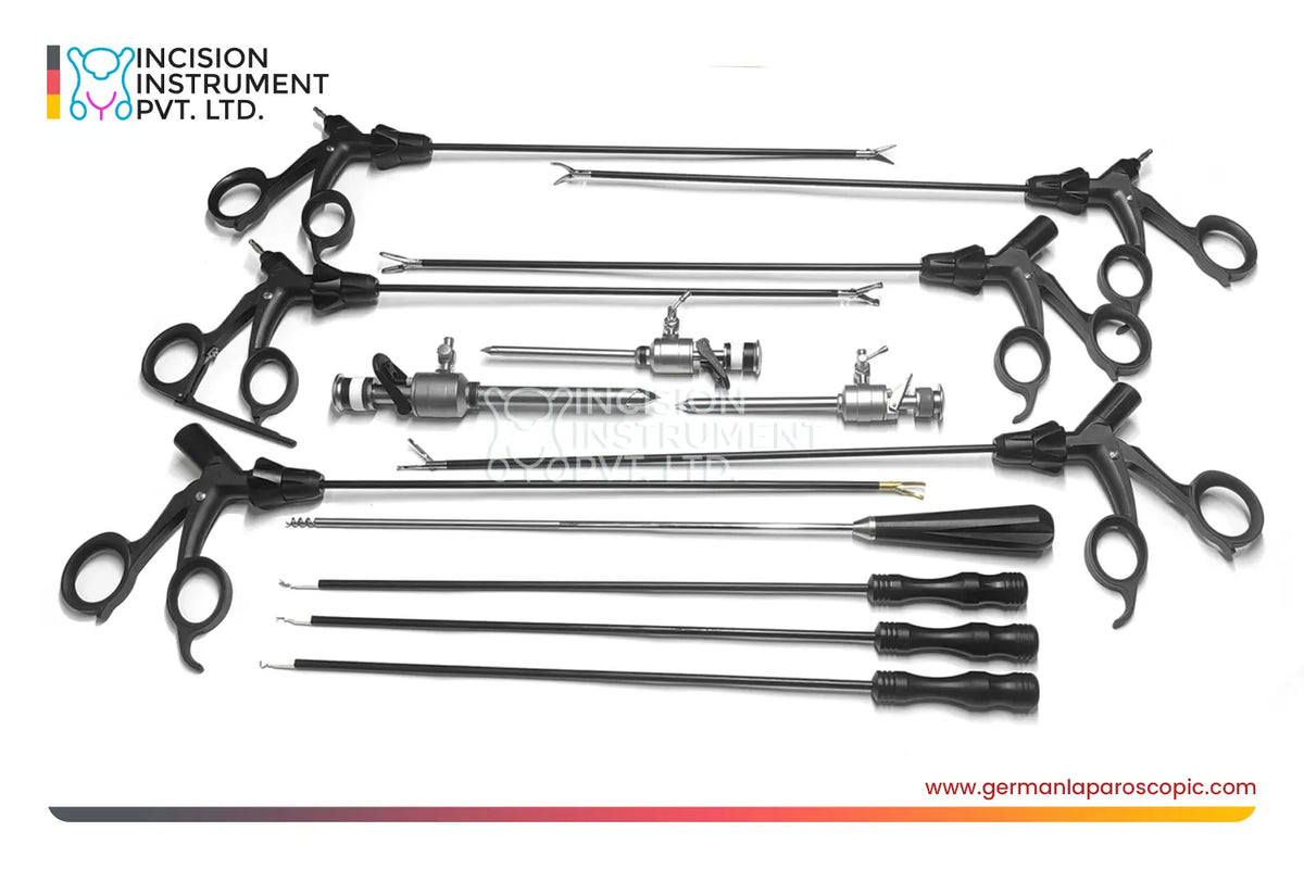 13pcs Karl Storz Type German Laparoscopic Instrument Set 5mm x 330mm