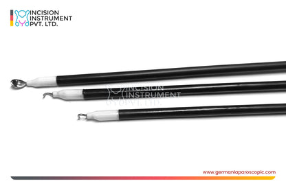 German Laparoscopic Ceramic L , J , Spatula Monopolar Electrode Set 5mm × 330mm