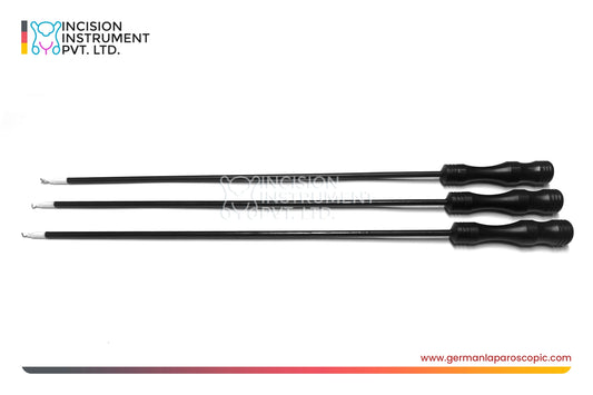 German Laparoscopic Ceramic L , J , Spatula Monopolar Electrode Set 5mm × 330mm