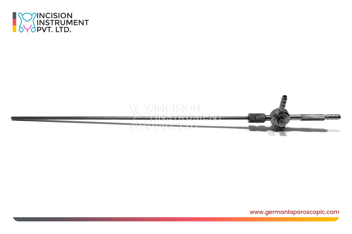 German Laparoscopic Thumb Suction Irrigation Cannula 10mm - 5mm x 330mm