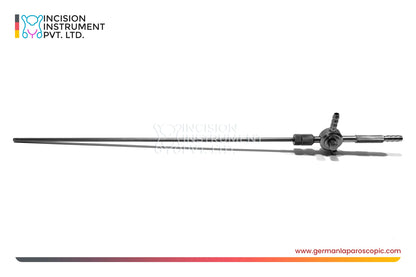 German Laparoscopic Thumb Suction Irrigation Cannula 10mm - 5mm x 330mm