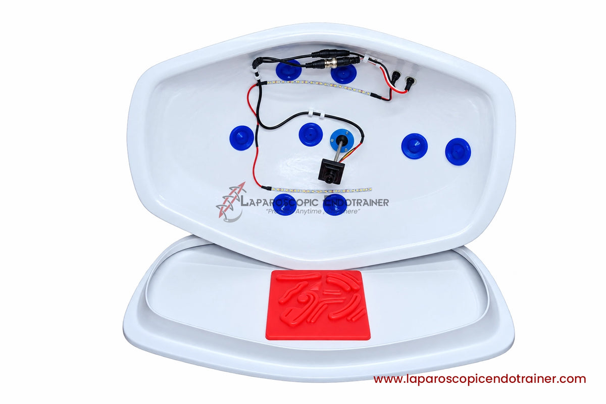 Laparoscopic Ethicon Turtle Shape | 360° Degree Fix HD Camera | 5 Reusable Instruments | TV, Laptop, Mobile & HDMI Connection
