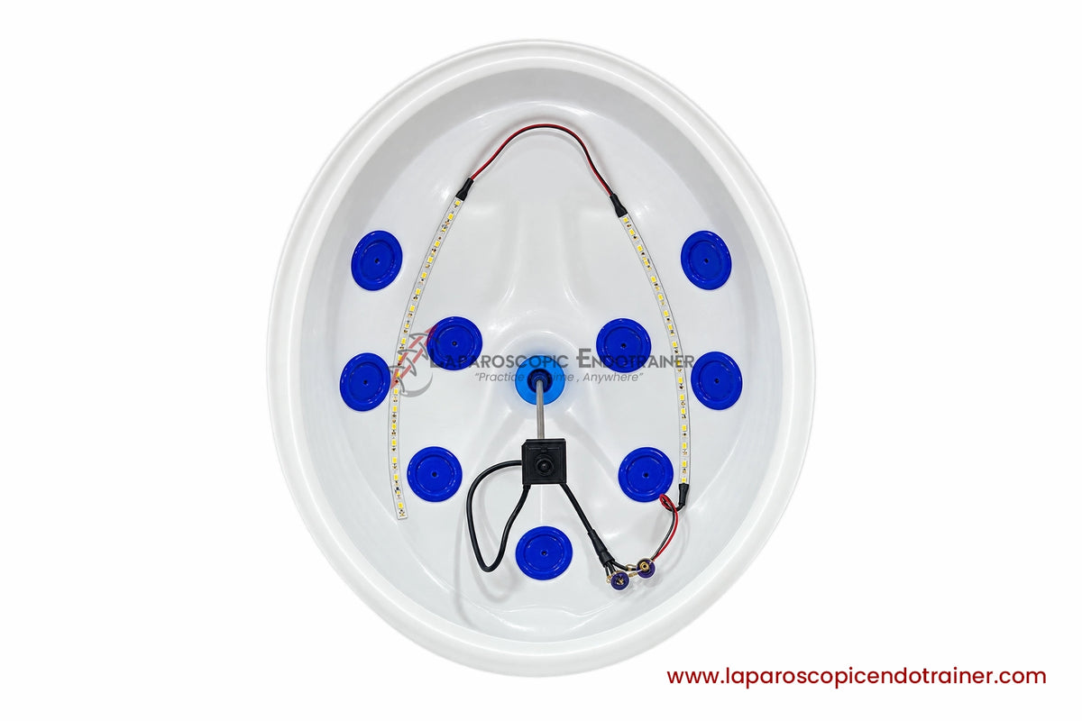 Laparoscopic Oval Egg Anda Shape | 360° Degree Detachable Camera | Zoom-In Zoom-Out Function | 5 Reusable Instruments | TV, Laptop & Mobile Connection