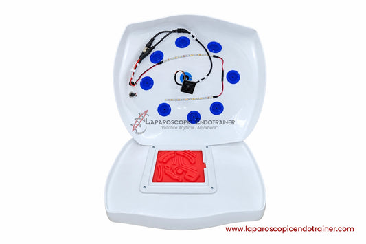 Laparoscopic White Abdomen Shape | 360° Degree Fix HD Camera | 5 Reusable Instruments | TV Connection