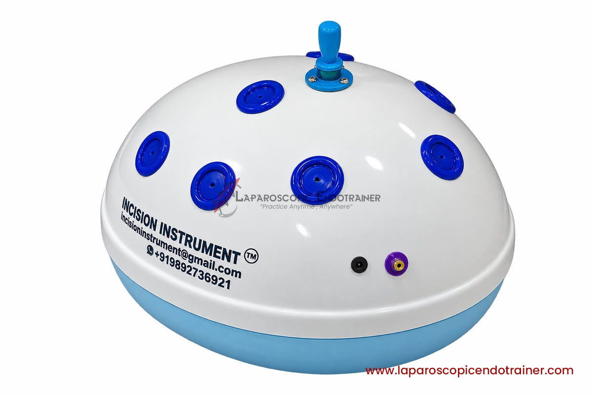 Laparoscopic Oval Egg Anda Shape | 360° Degree Detachable Camera | Zoom-In Zoom-Out Function | 5 Reusable Instruments | TV & Laptop Connection