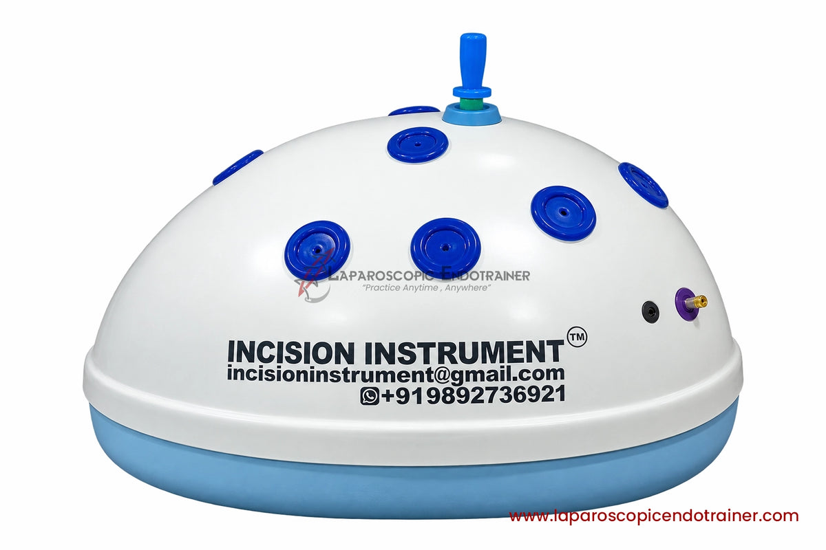 Laparoscopic Oval Egg Anda Shape | 360° Degree Detachable Camera | Zoom-In Zoom-Out Function | 5 Reusable Instruments | TV & Laptop Connection