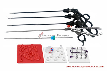 Laparoscopic Oval Egg Anda Shape | 360° Degree Detachable Camera | Zoom-In Zoom-Out Function | 5 Reusable Instruments | TV & Laptop Connection