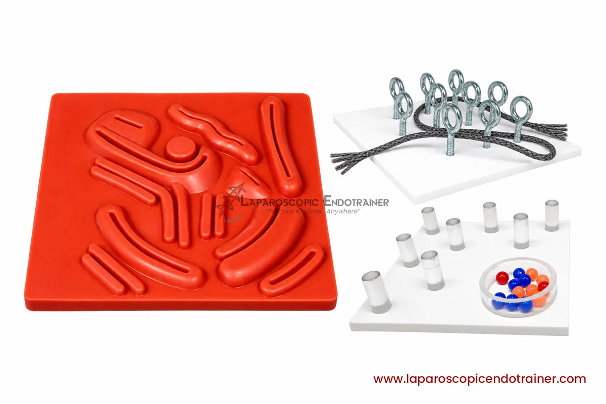 Laparoscopic Endotrainer 5 Real Reusable Surgical Instruments | Practice Kit