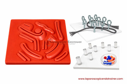 Laparoscopic Endotrainer 5 Real Reusable Surgical Instruments | Practice Kit
