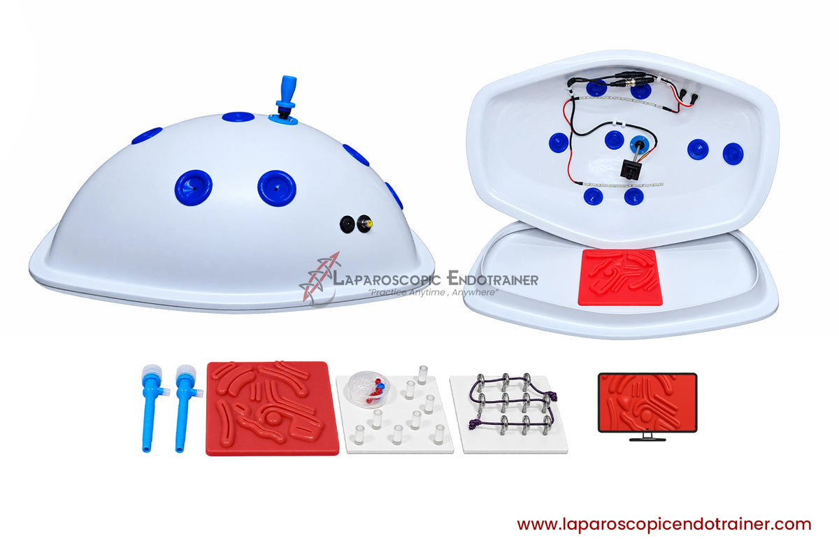 Laparoscopic Ethicon Turtle Shape | 360° Degree Fix HD Camera | 5 Reusable Instruments | TV Connection