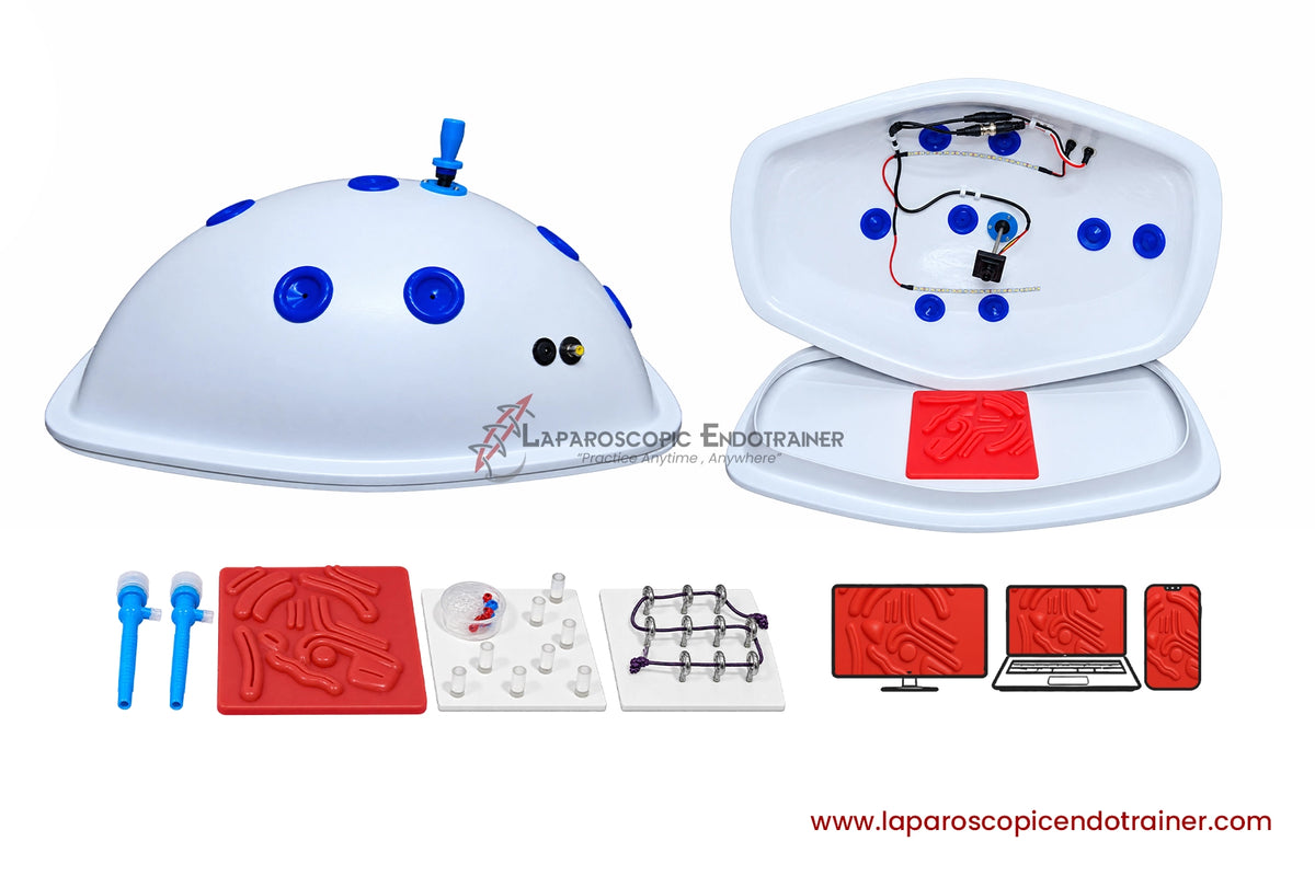 Laparoscopic Ethcion Turtle Shape | 360° Degree Fix HD Camera | 5 Reusable Instruments | TV, Laptop & Mobile Connection
