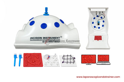 Laparoscopic Full Body Shape | 360° Degree Detachable Camera | Zoom-In Zoom-Out Function | 5 Reusable Instruments | TV , Laptop Connection