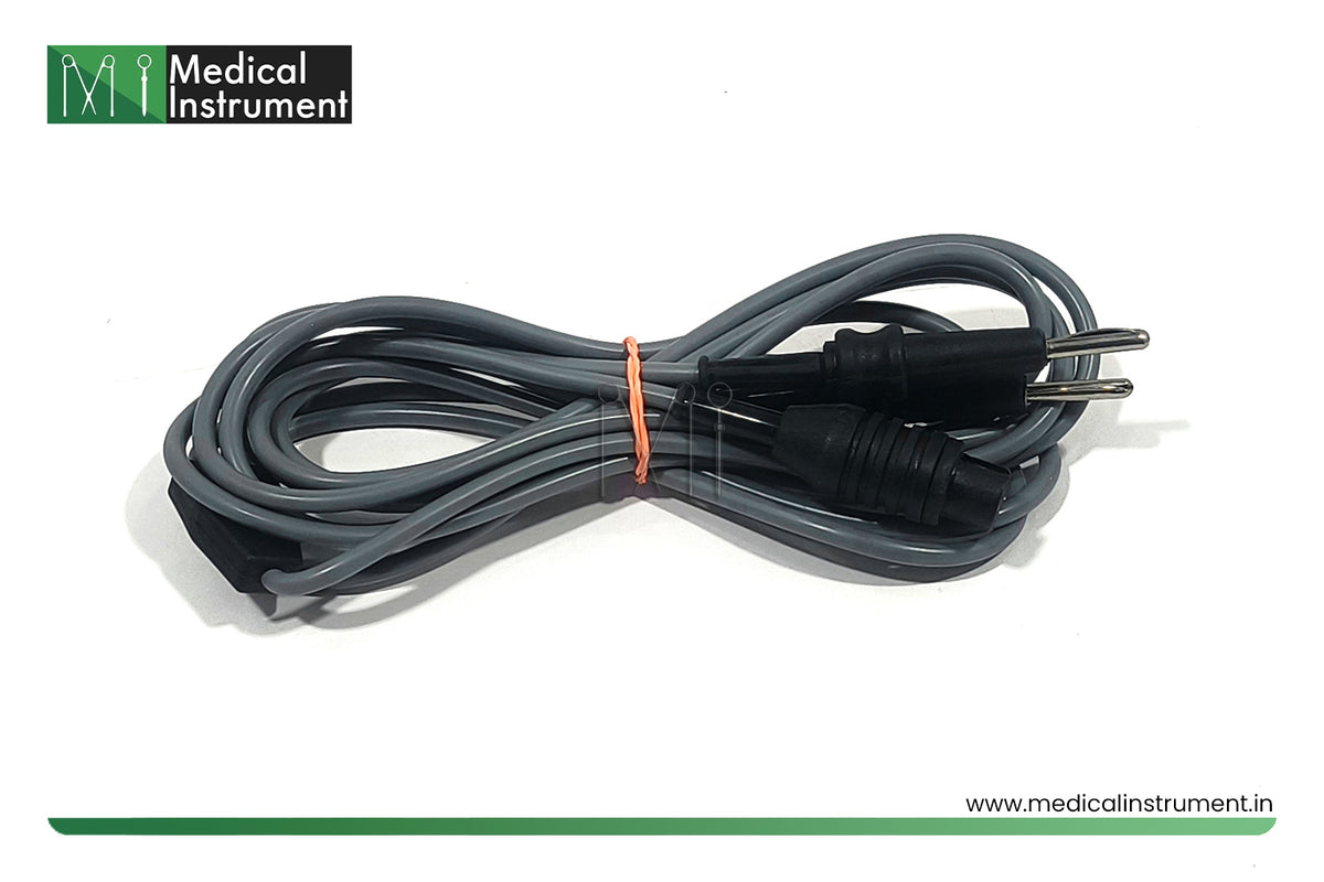3 meter flexible laparoscopic bipolar six pin electrosurgical cable cord for compatible bipolar surgical instruments and equipment