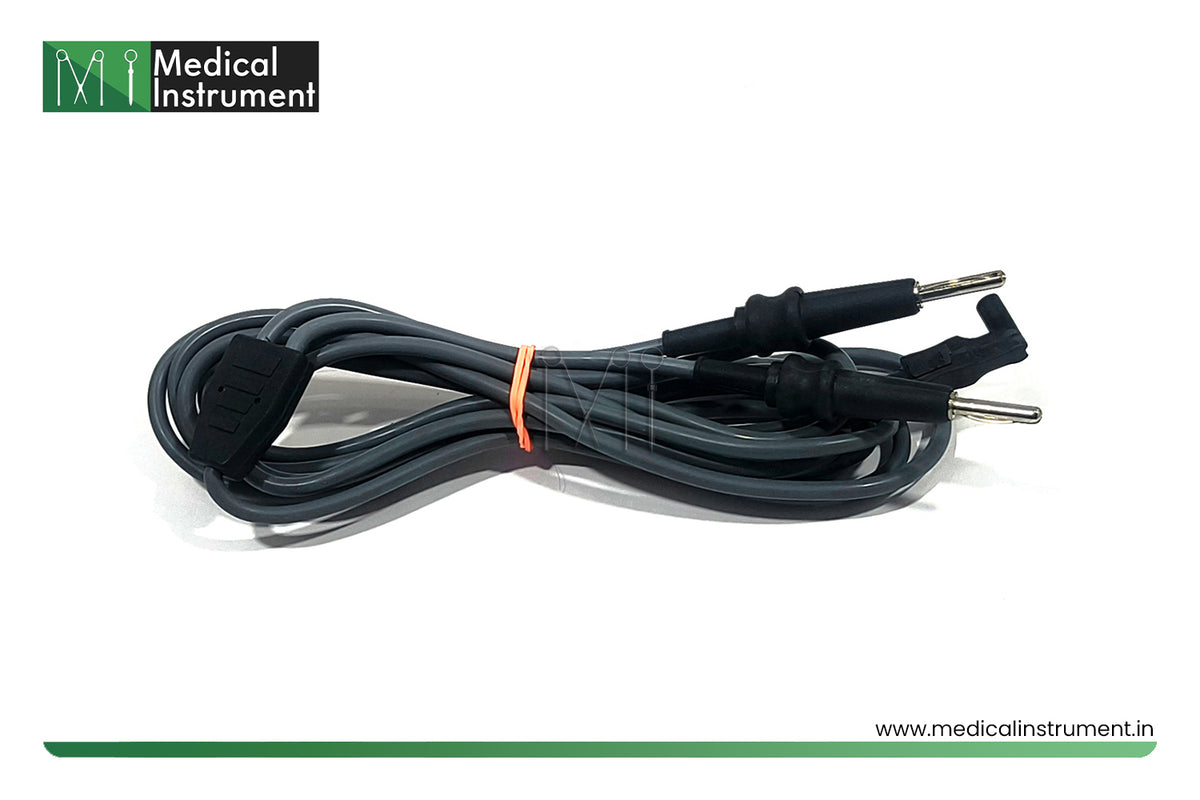 laparoscopic bipolar turp l-shape electrosurgical cable cord 3 meter for compatible surgical equipment