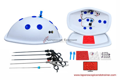 Laparoscopic Ethicon Turtle Shape | 360° Degree Fix HD Camera | 5 Reusable Instruments | TV Connection