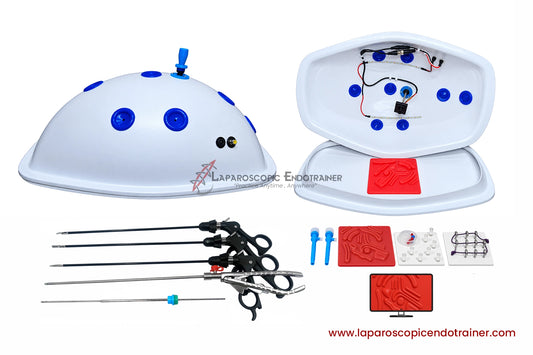 Laparoscopic Ethicon Turtle Shape | 360° Degree Fix HD Camera | 5 Reusable Instruments | TV Connection