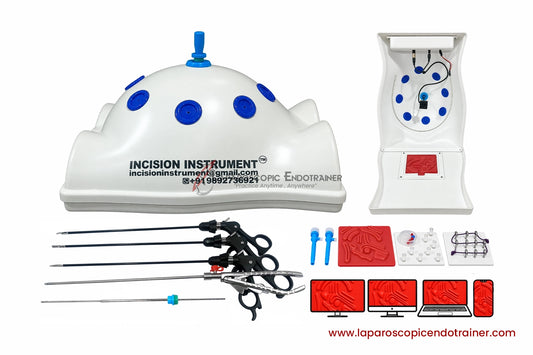 Laparoscopic Full Body Shape | 360° Degree Detachable Camera | Zoom-In Zoom-Out Function | 5 Reusable Instruments | TV , Laptop , Mobile & HDMI Connection