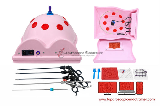 Laparoscopic Full Body Shape | 360° Degree Detachable Camera | Zoom-In Zoom-Out Function | 5 Reusable Instruments | TV , Laptop & Mobile Connection