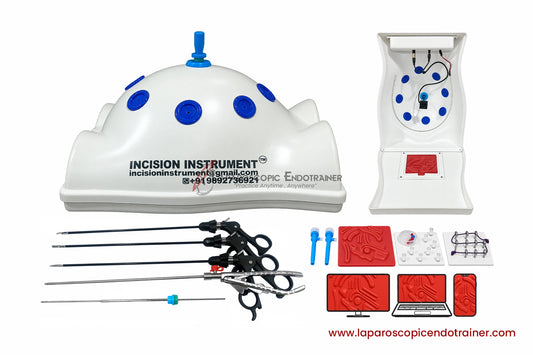Laparoscopic Full Body Shape | 360° Degree Detachable Camera | Zoom-In Zoom-Out Function | 5 Reusable Instruments | TV , Laptop , Mobile Connection