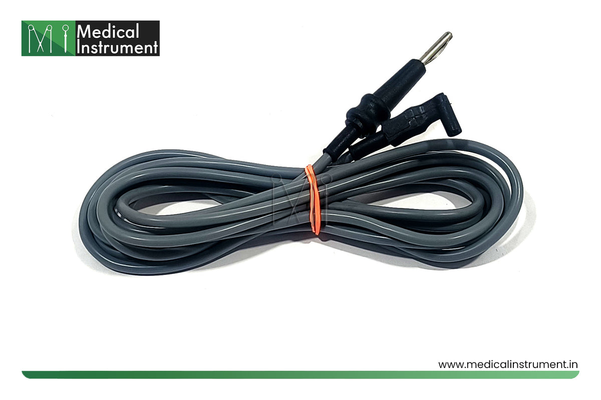 flexible l-shape monopolar turp electrosurgical cable cord for laparoscopic and endoscopic surgical instruments