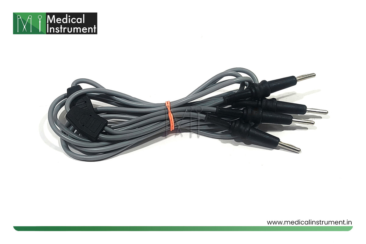 laparoscopic patient plate male to male electrosurgical cable cord with 3 meter wire