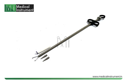 laparoscopic gynecology hand instrument for ring application