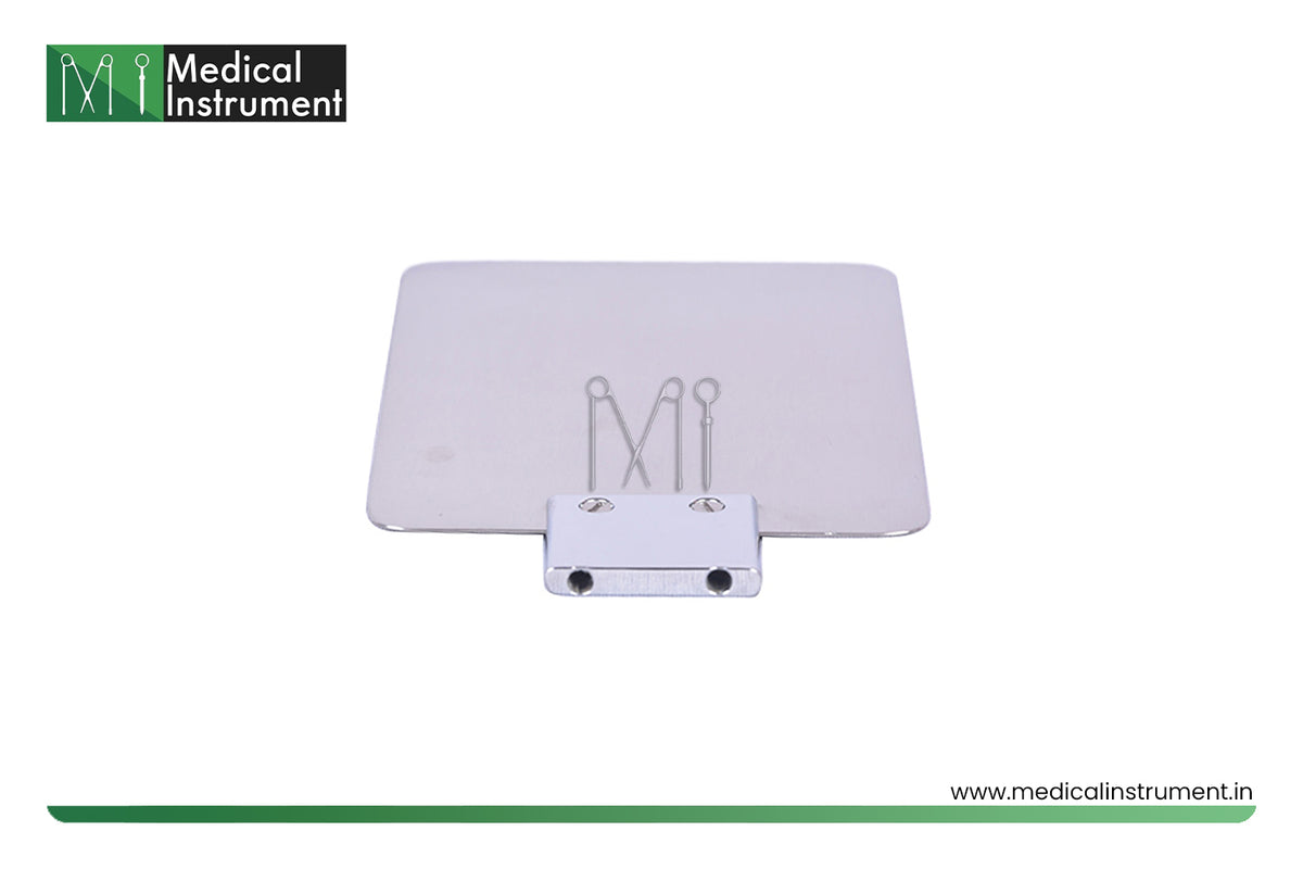 stainless steel electrosurgical patient plate 6 x 11 inches with 0.4mm to 1mm thickness for compatible equipment