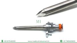 Laparoscopic Trocar Cannula 10 mm × 110 mm stainless reusable CE certified