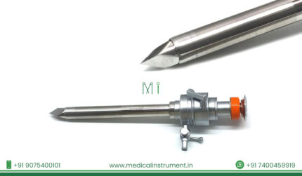 Laparoscopic Trocar Cannula 10 mm × 110 mm stainless reusable CE certified