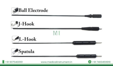 Laparoscopic monopolar electrode ball J L spatula 5mm×330mm reusable stainless CE certified