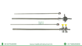 Laparoscopic thumb trumpet suction irrigation cannula 10–5mm × 330mm reusable stainless CE certified