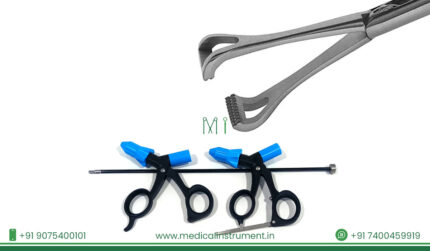 Laparoscopic Babcock grasper forceps 5 mm×330 mm stainless reusable CE certified