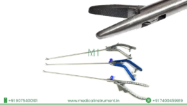 Laparoscopic TC straight-jaw needle holder 5 mm×330 mm reusable stainless steel aluminum