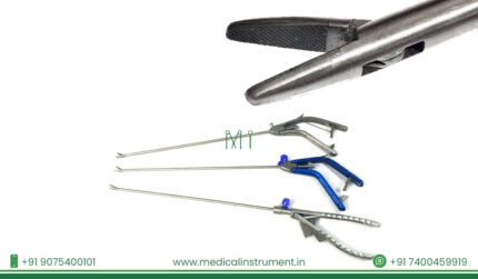 Laparoscopic TC straight-jaw needle holder 5 mm×330 mm reusable stainless steel aluminum